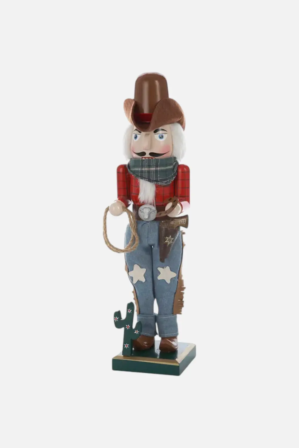 Tall Wooden Cowboy Nutcracker 1