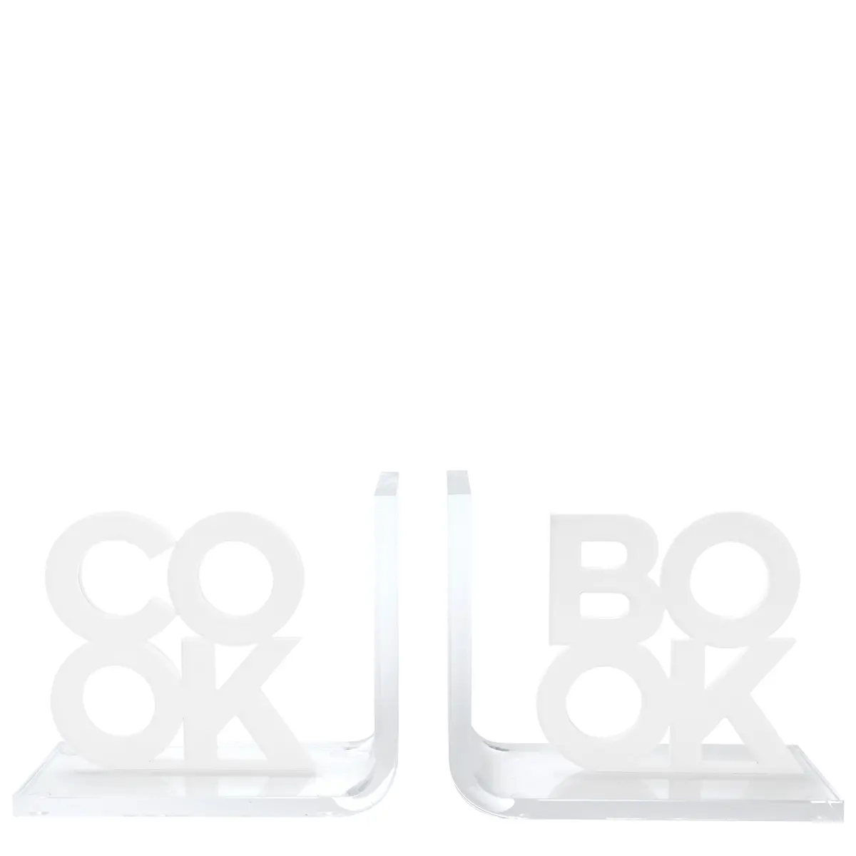 Tara Wilson Designs Cook/Book Bookends In White 1