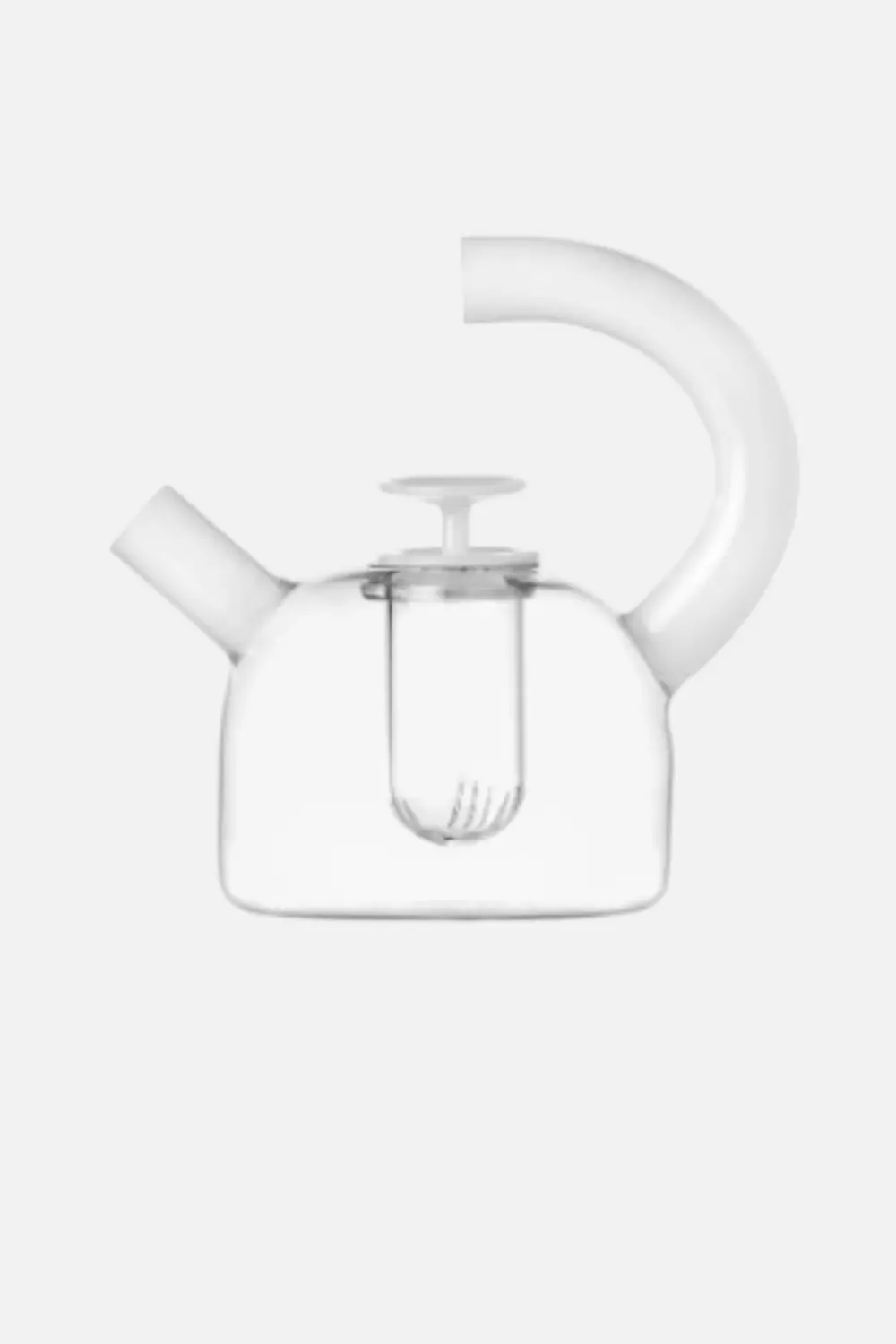 Ichendorf Small Teapot W/ Saucer White/Clear 1
