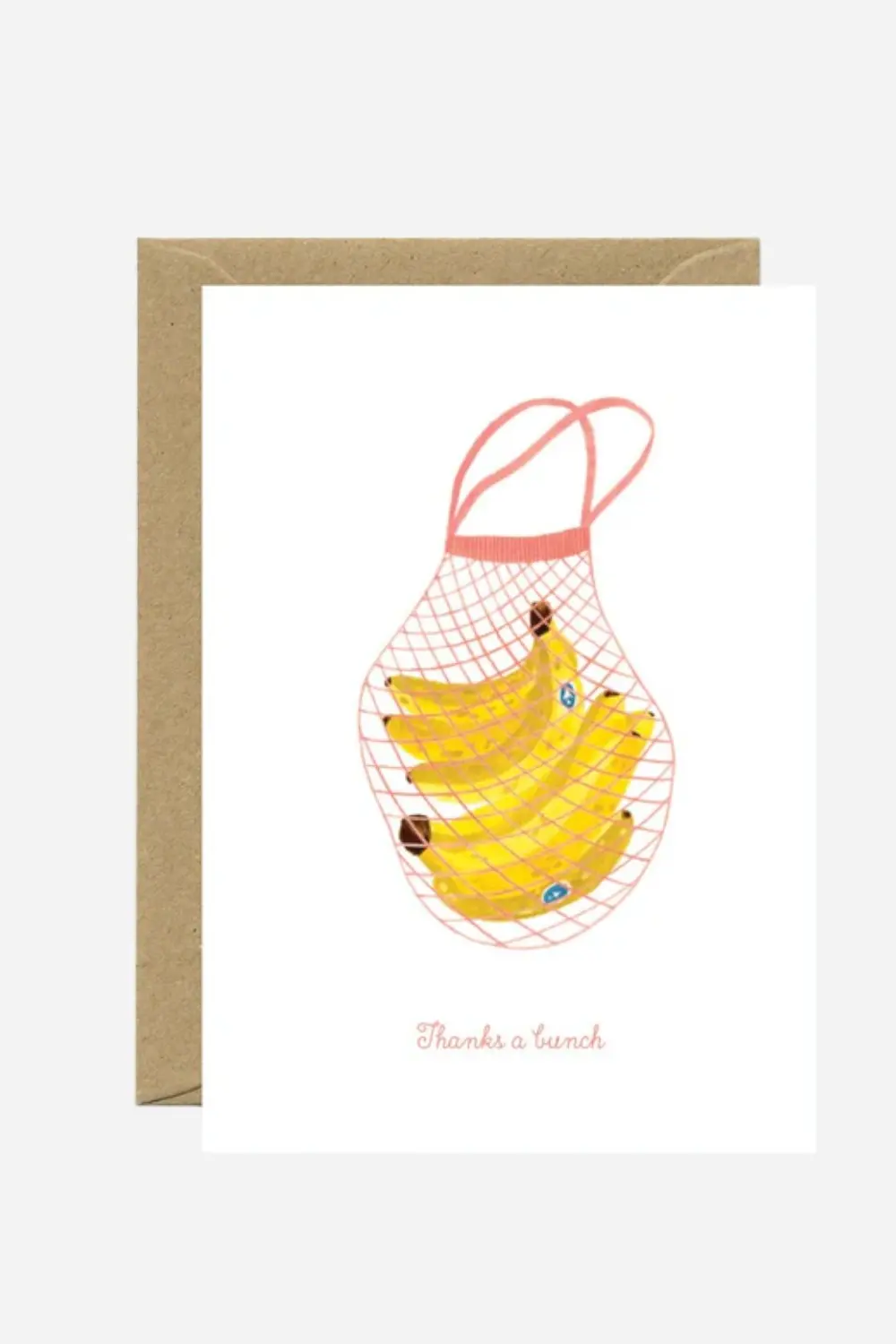 Thanks A Bunch Bananas - Thank You Greeting Card 1