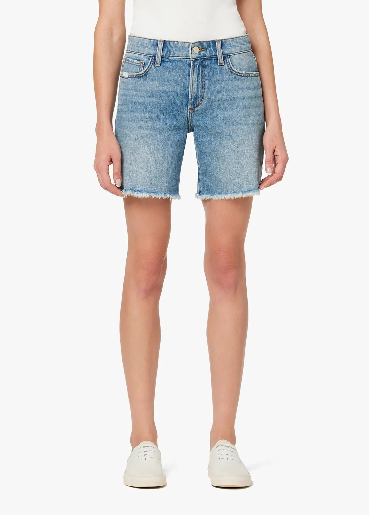 Joes Jeans The 7" Lara Bermuda Short Frayed Hem In So Proud 1