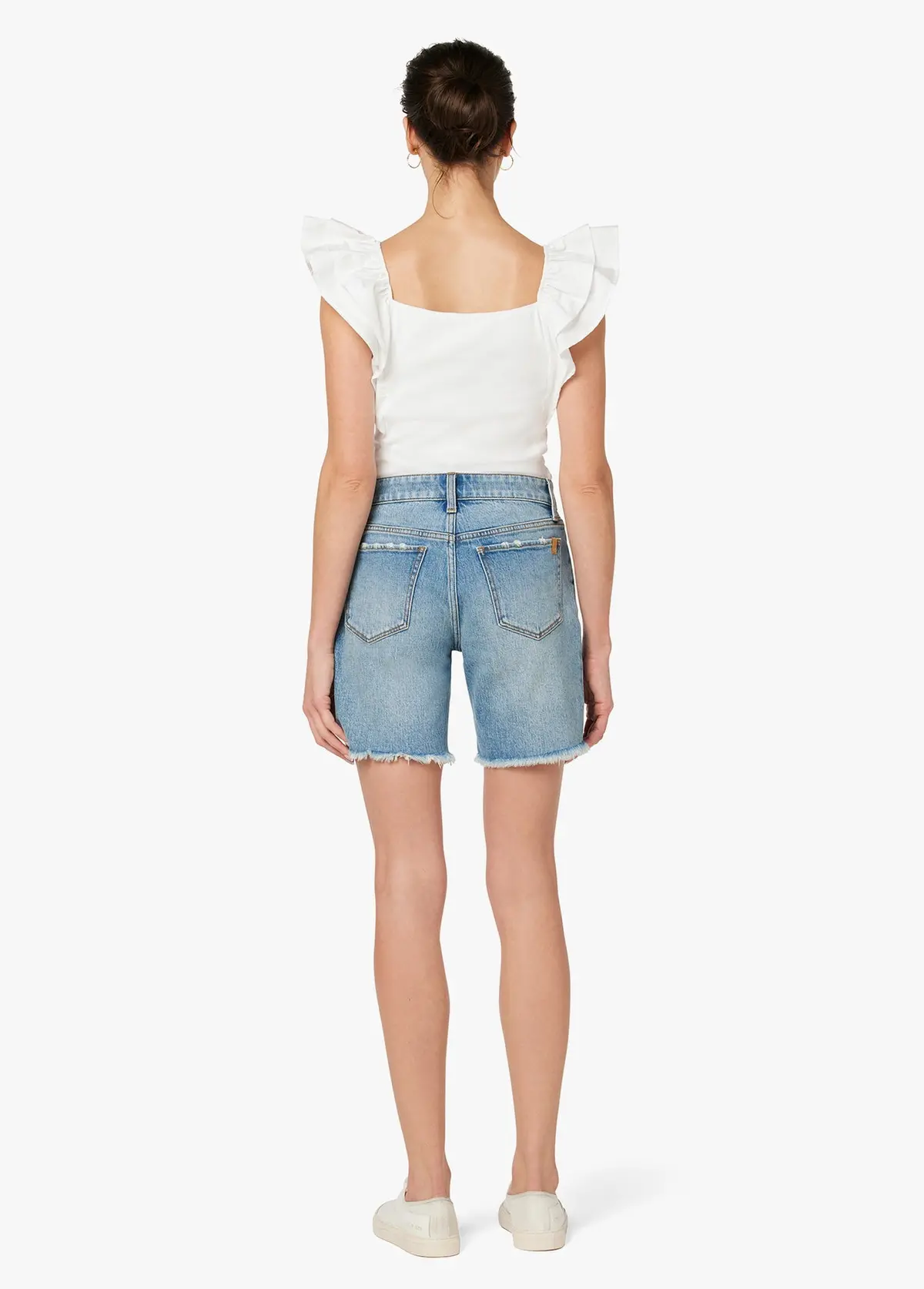 Joes Jeans The 7" Lara Bermuda Short Frayed Hem In So Proud 7