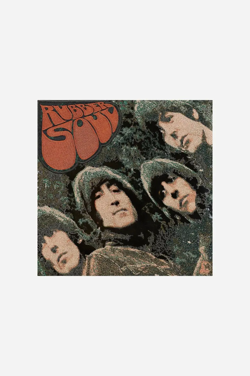 Stephen Wilson Studio The Beatles Rubber Soul Embroidered Wall Art 12" X 12" 1