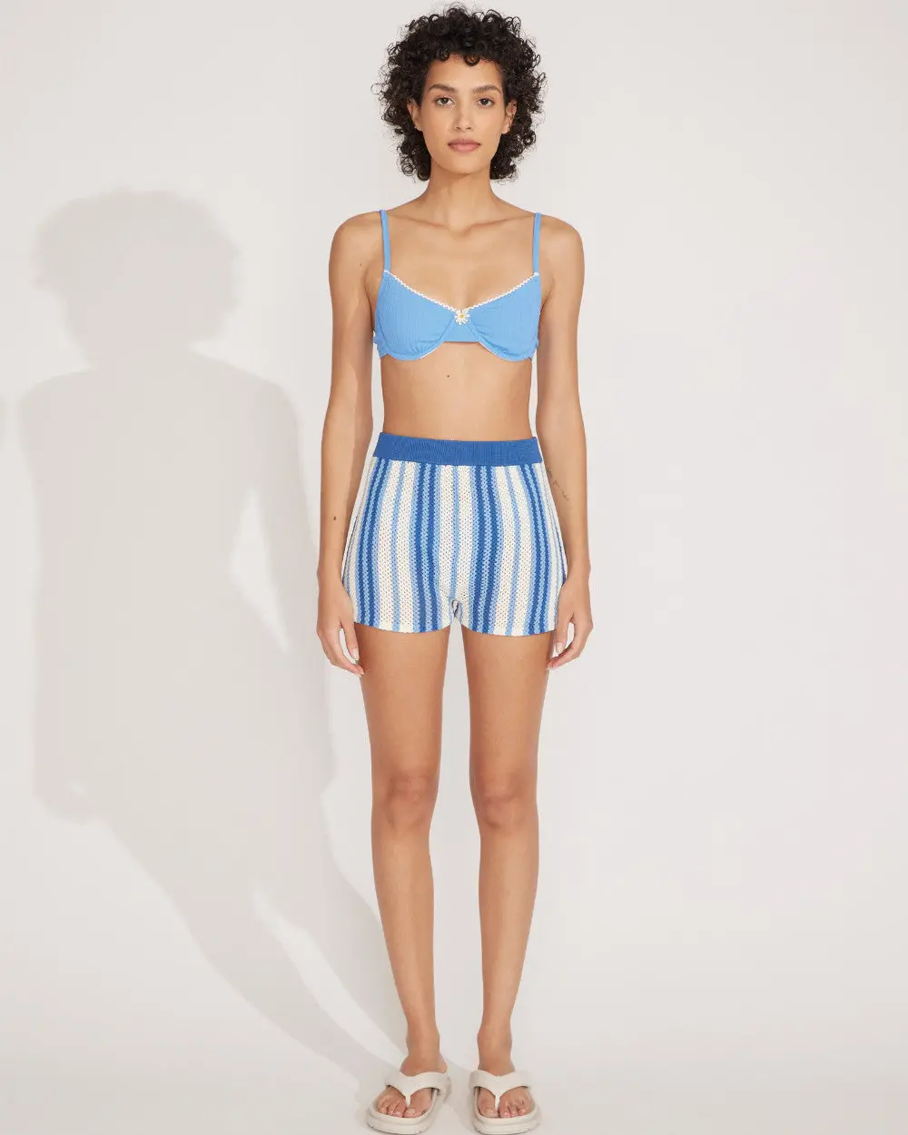 Solid & Striped The Charlie Short In Marina Blue Stripe 1