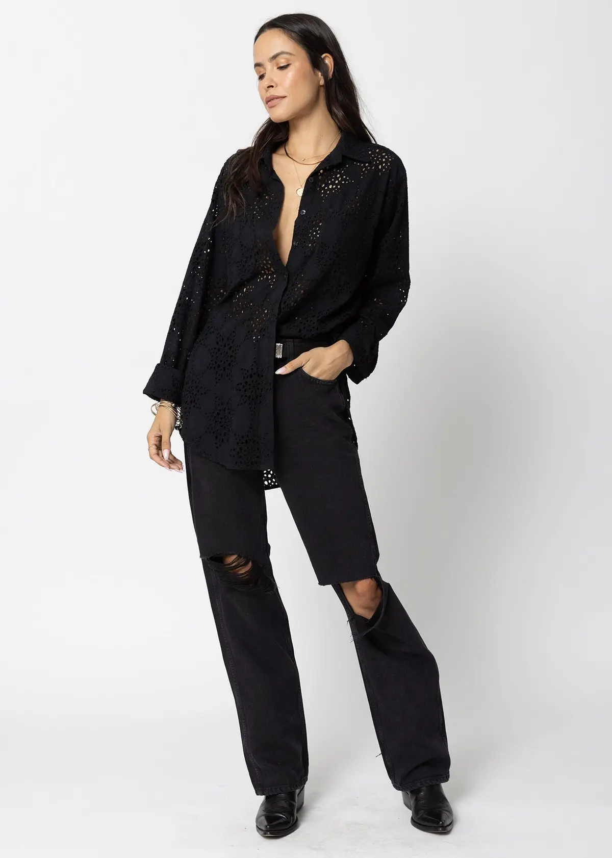 Stillwater The Eyelit Favorite Shirt In Black 2