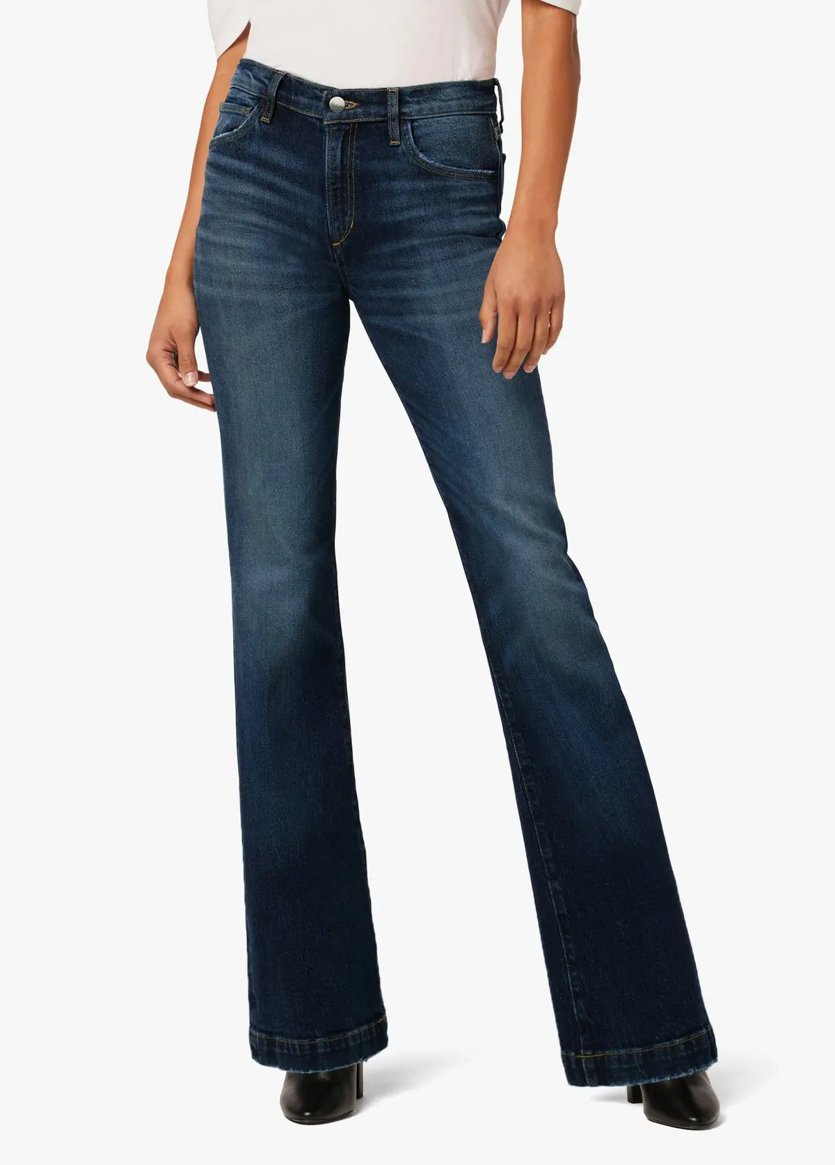 Joe's Jeans The Frankie Mid Rise Bootcut Heirloom Denim Wide Hem 1