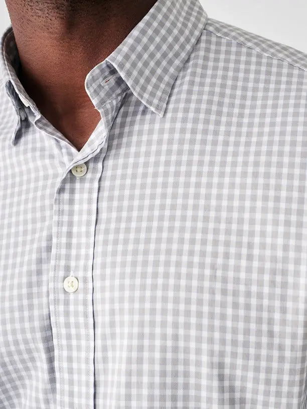 Faherty The Movement Shirt In Grey Sky Gingham 4