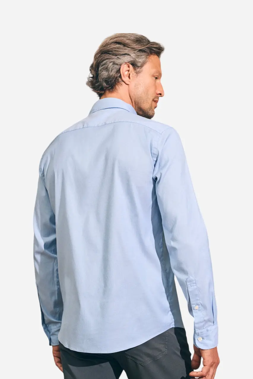 Faherty The Movement Sport Shirt In Atlantic Sky 2