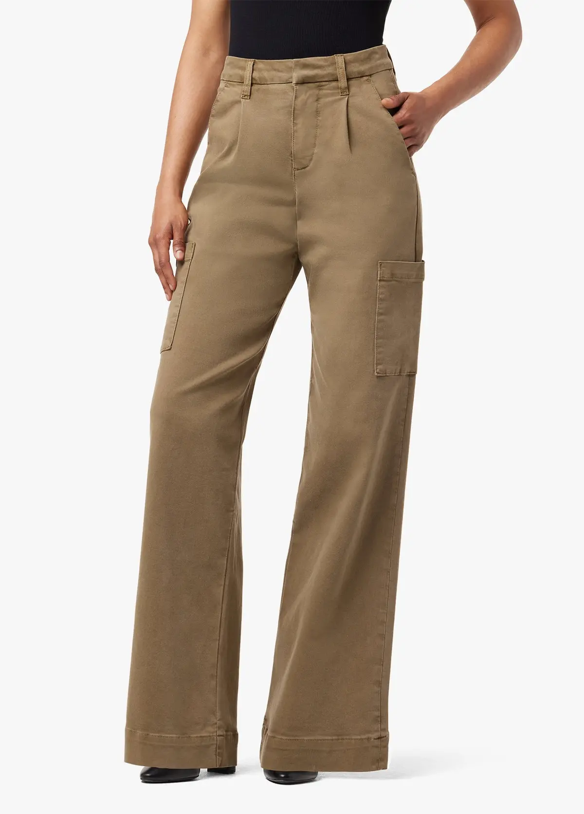 Joes Jeans The Petra High Rise Wide Leg Pants In Capers 1