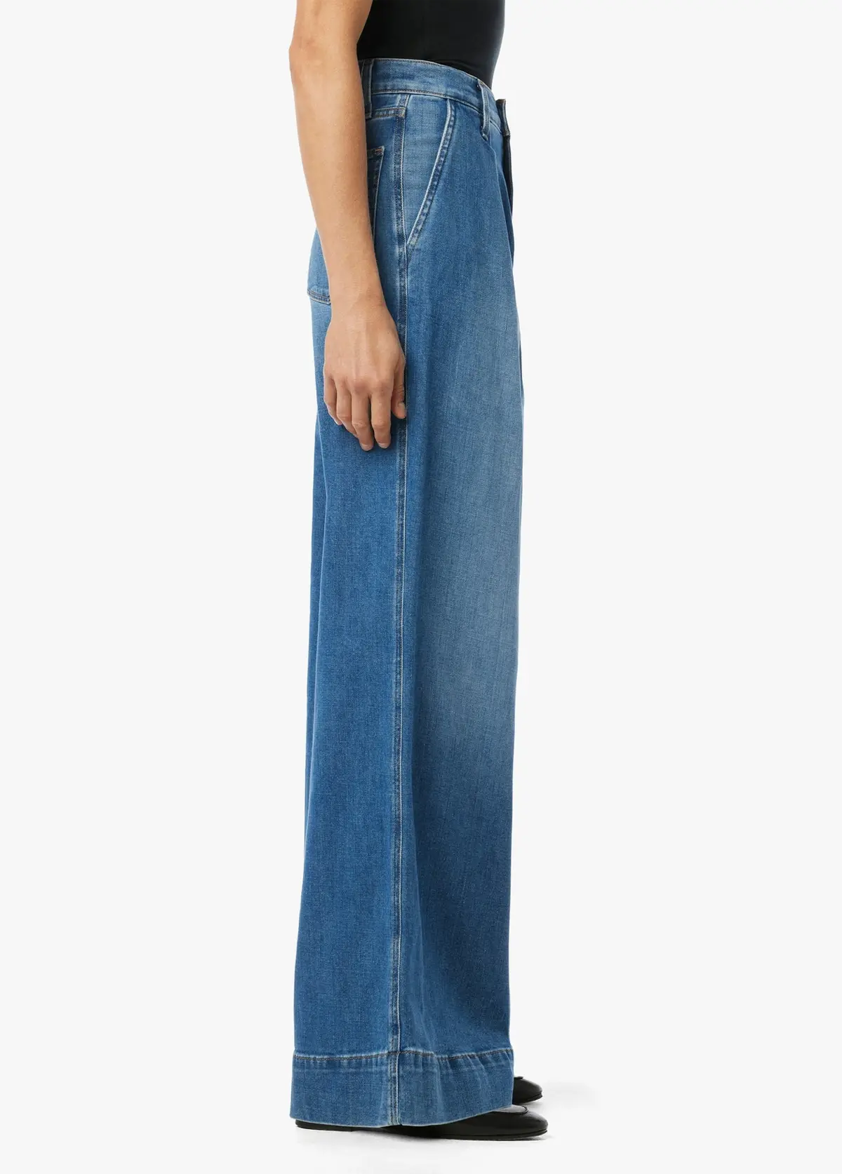 Joes Jeans The Pleated High Rise Denim Trousers In Awake 2