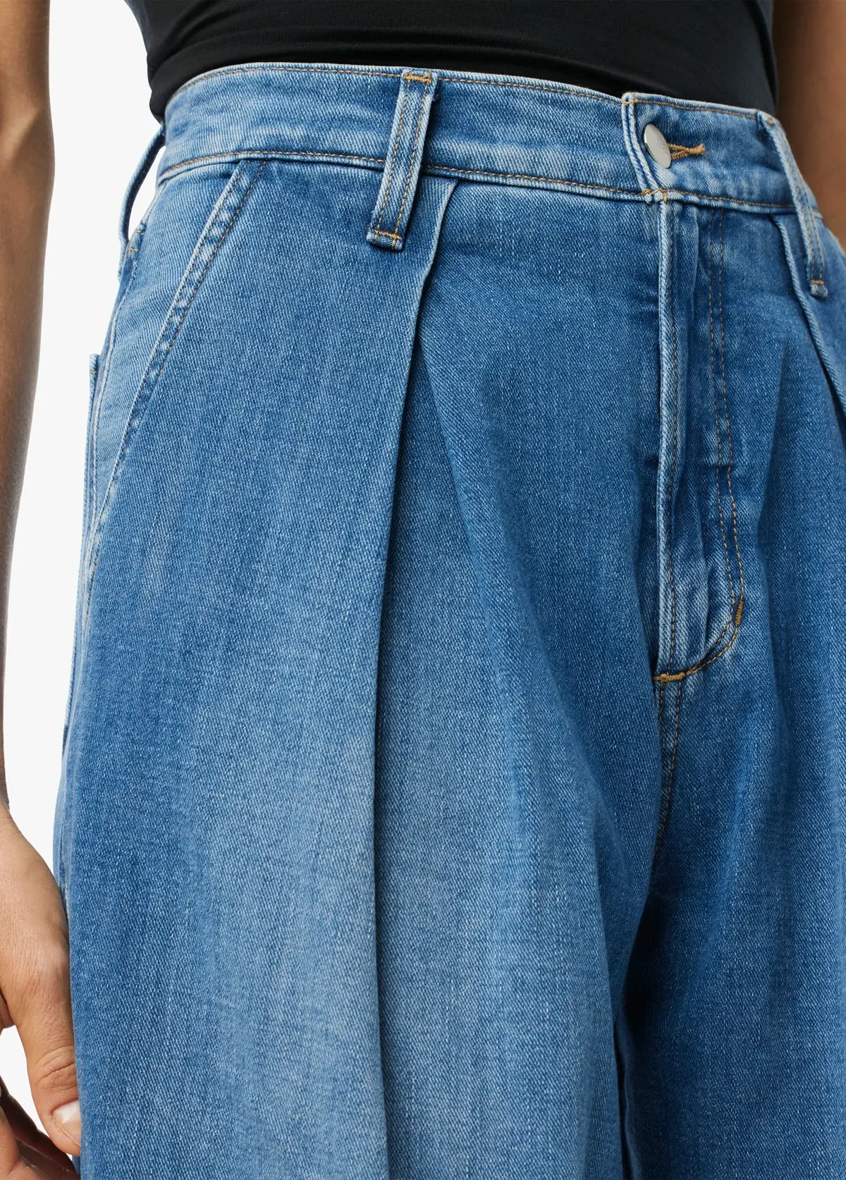Joes Jeans The Pleated High Rise Denim Trousers In Awake 4