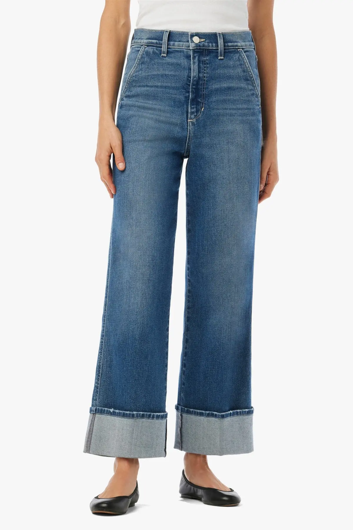 Joes Jeans The Trixie High Rise Wide Leg Trousers In First Bite 1