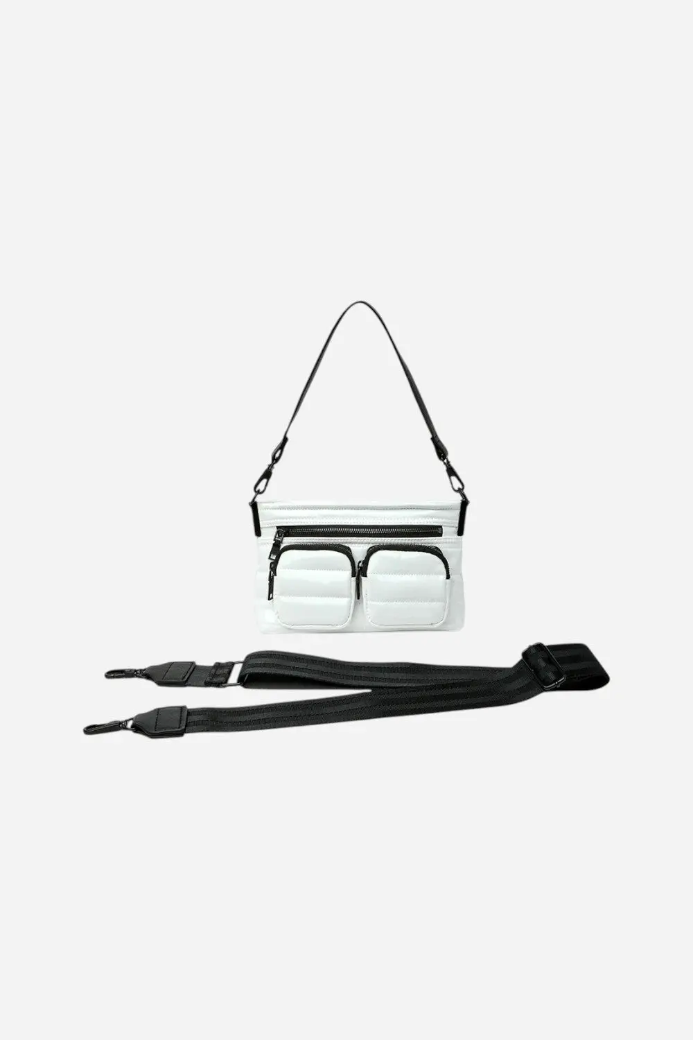Think Royln Double Trouble In White Patent 1