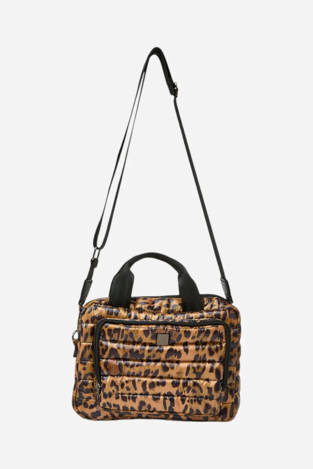 Think Royln Stowaway Toiletry Case In Pearl Leopard 1