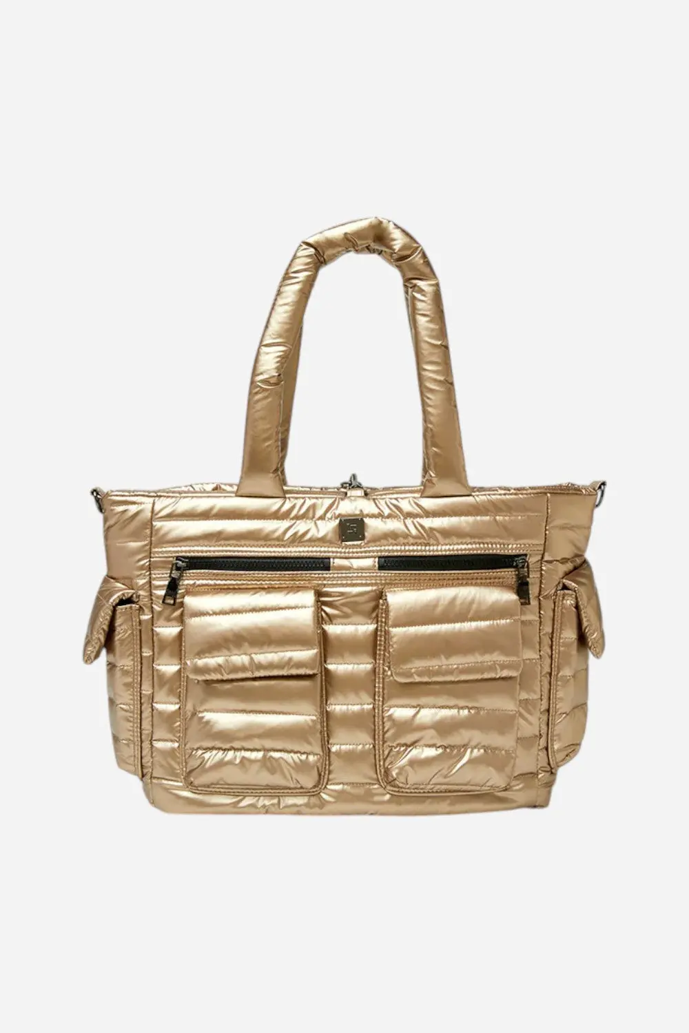 Think Royln Two Faced Reversible Tote In Pearl Cashmere 1