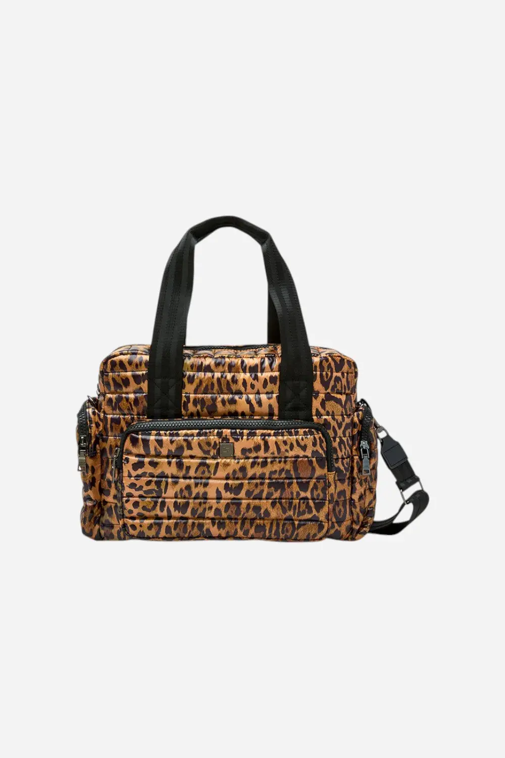 Think Royln Voyager Travel Bag In Pearl Leopard 1