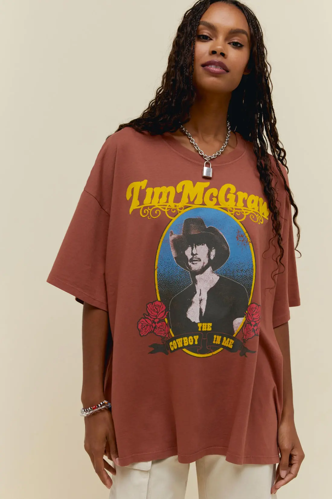 Daydreamer La Tim Mcgraw Cowboy In Me Oversized Tee 1