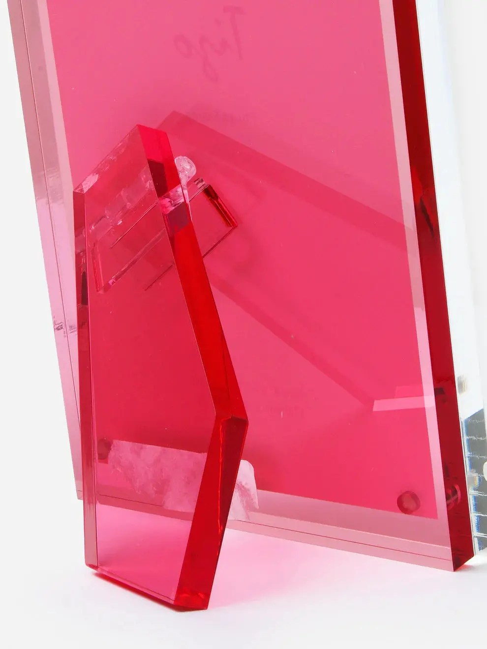 Tizo Lucite Frame With Pink Back - 4X6 2