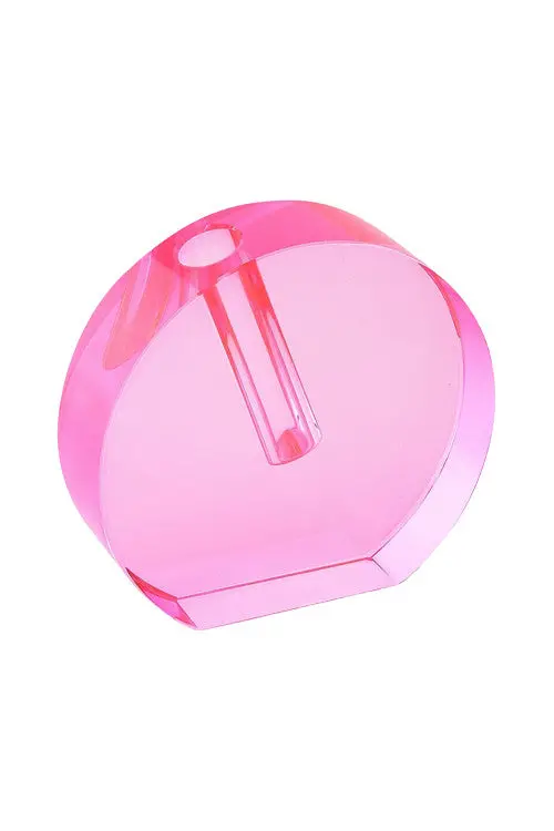 Tizo Crystal Small Pink Bud Vase 1