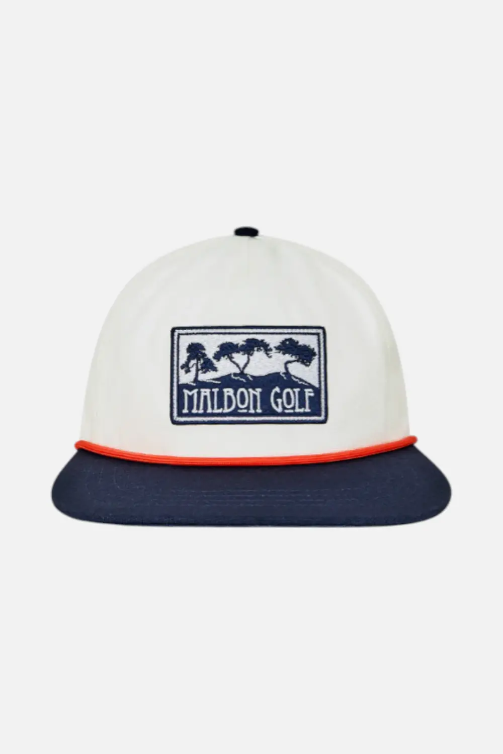 Malbon Golf Torrey Pines Rope Hat In White 1