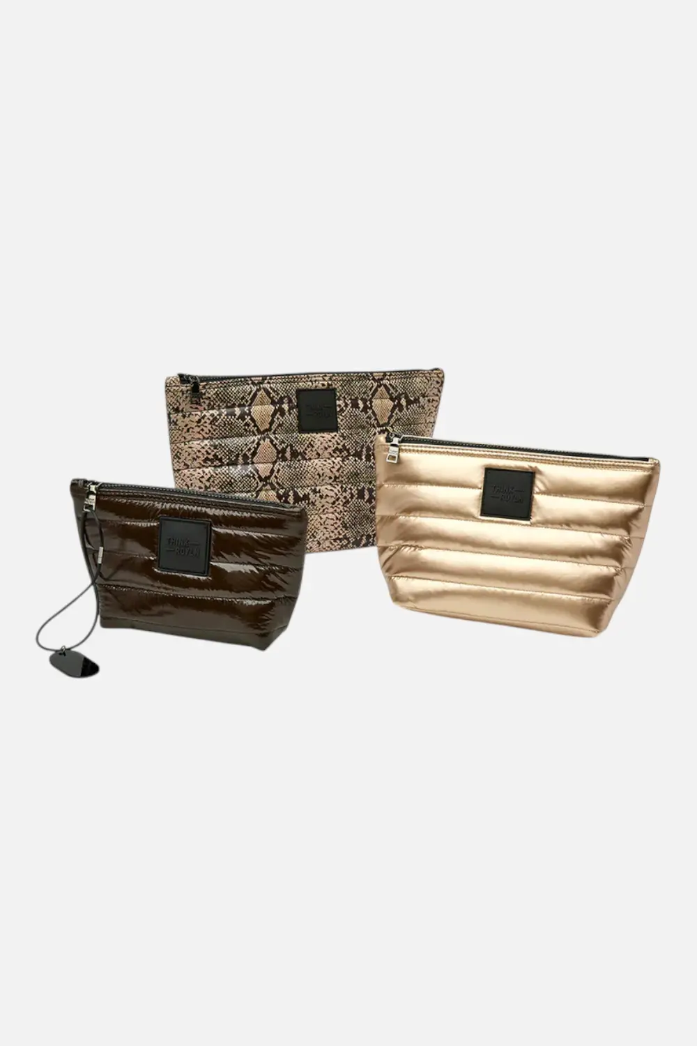 Think Royln Travel Trio Python, Gold, & Brown 1
