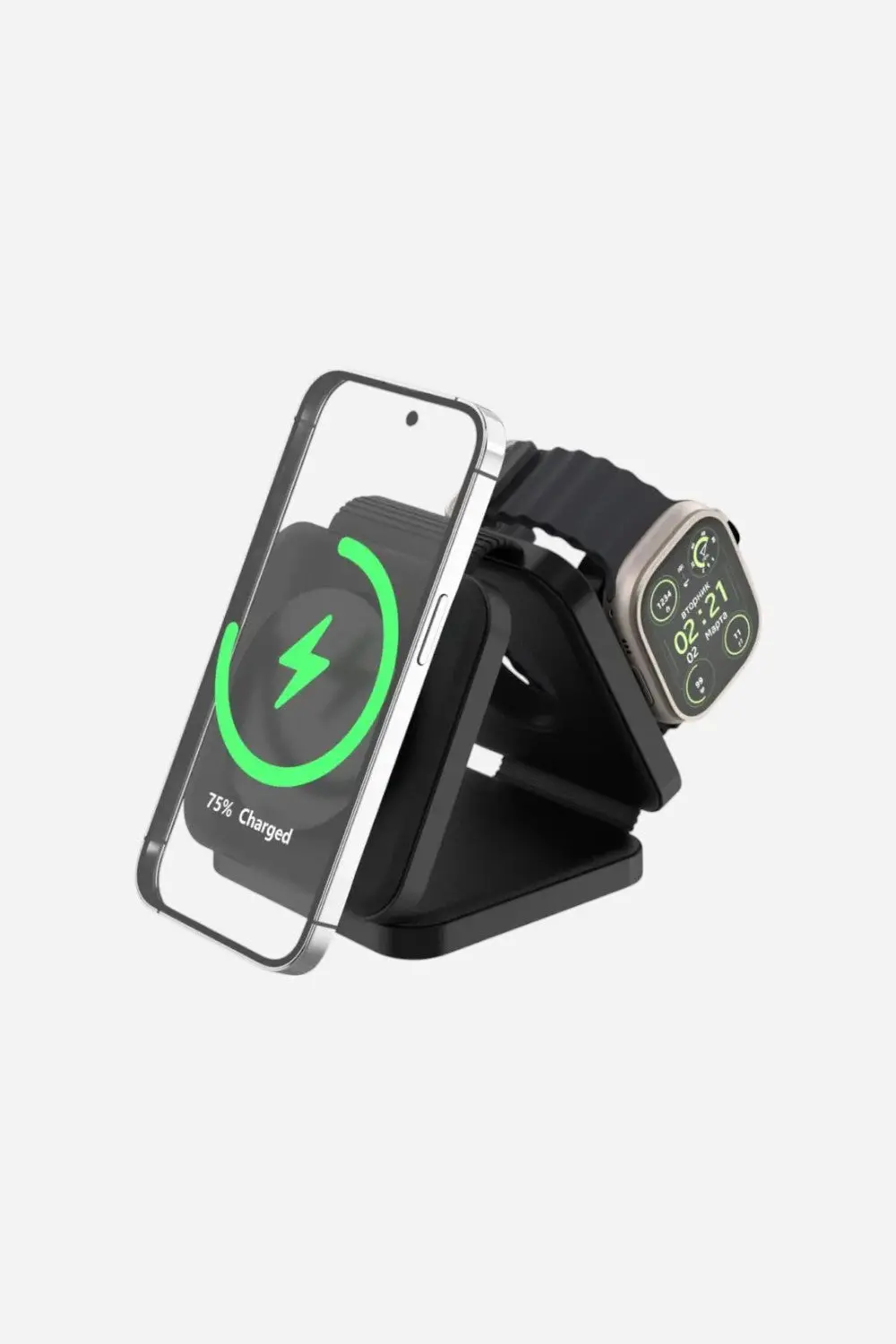 Tri Fold Charging Station With Usb C Adapter 1