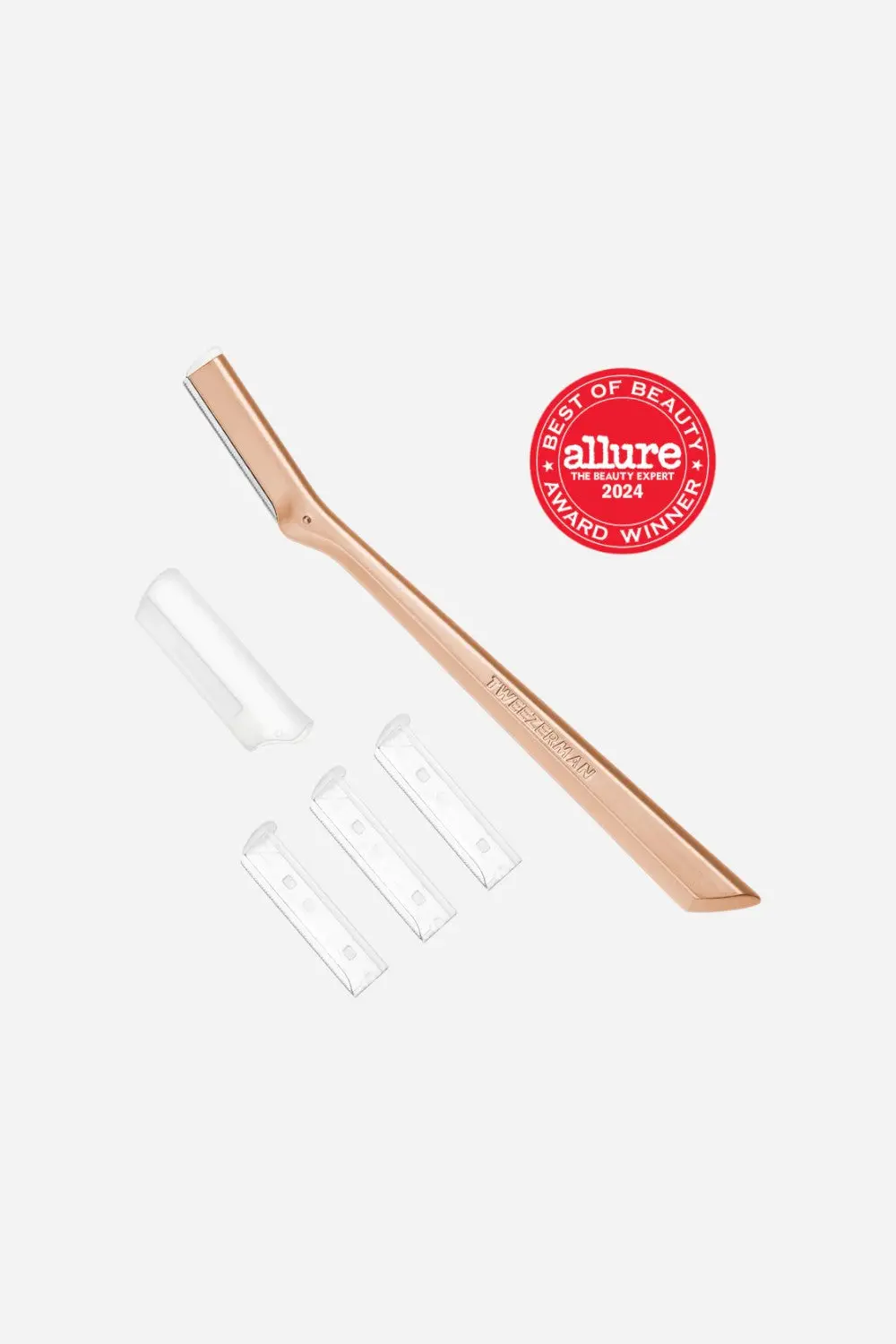 Tweezerman Rose Gold Facial Razor 1