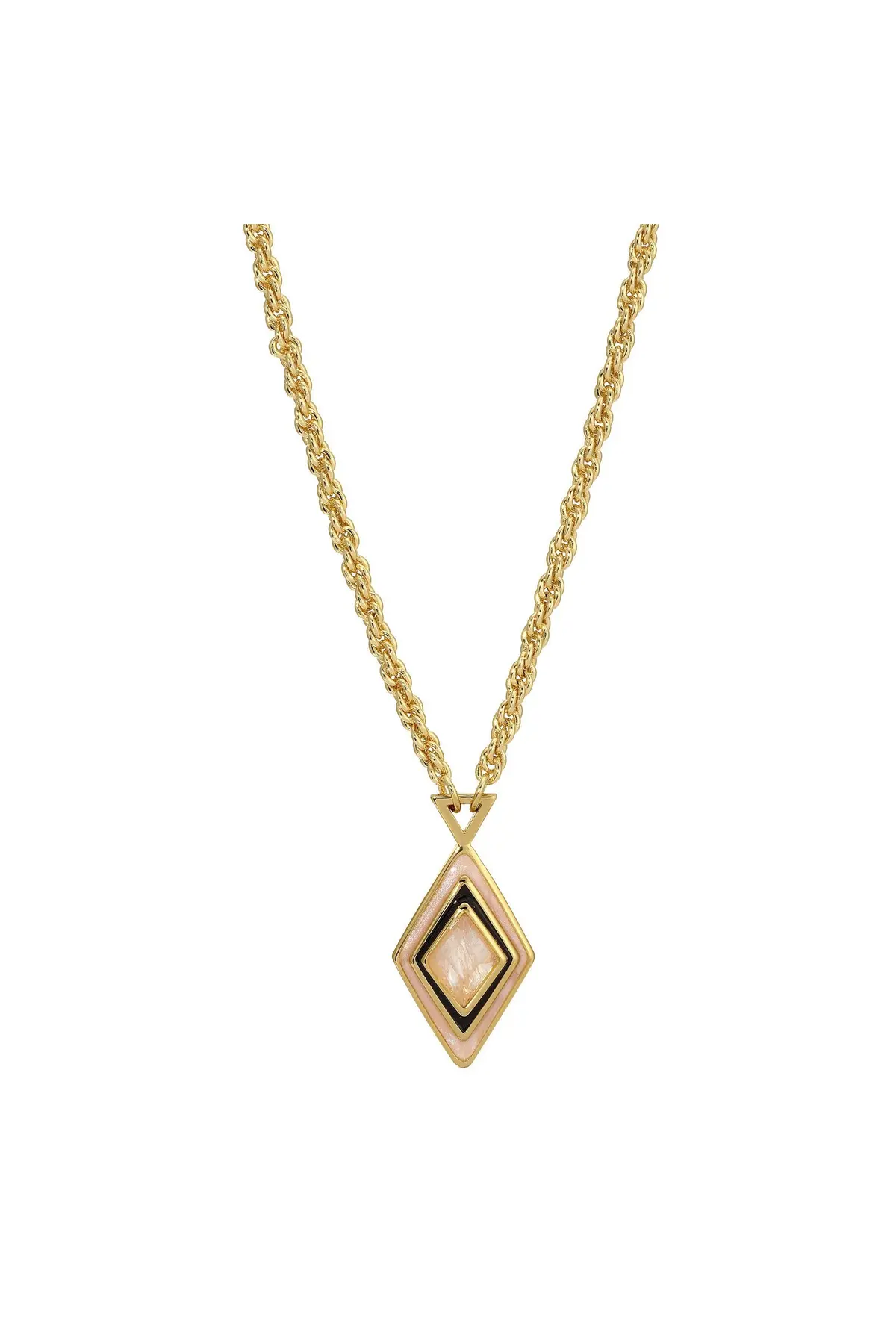 Leeada Ty Pendant Necklace In Black 1