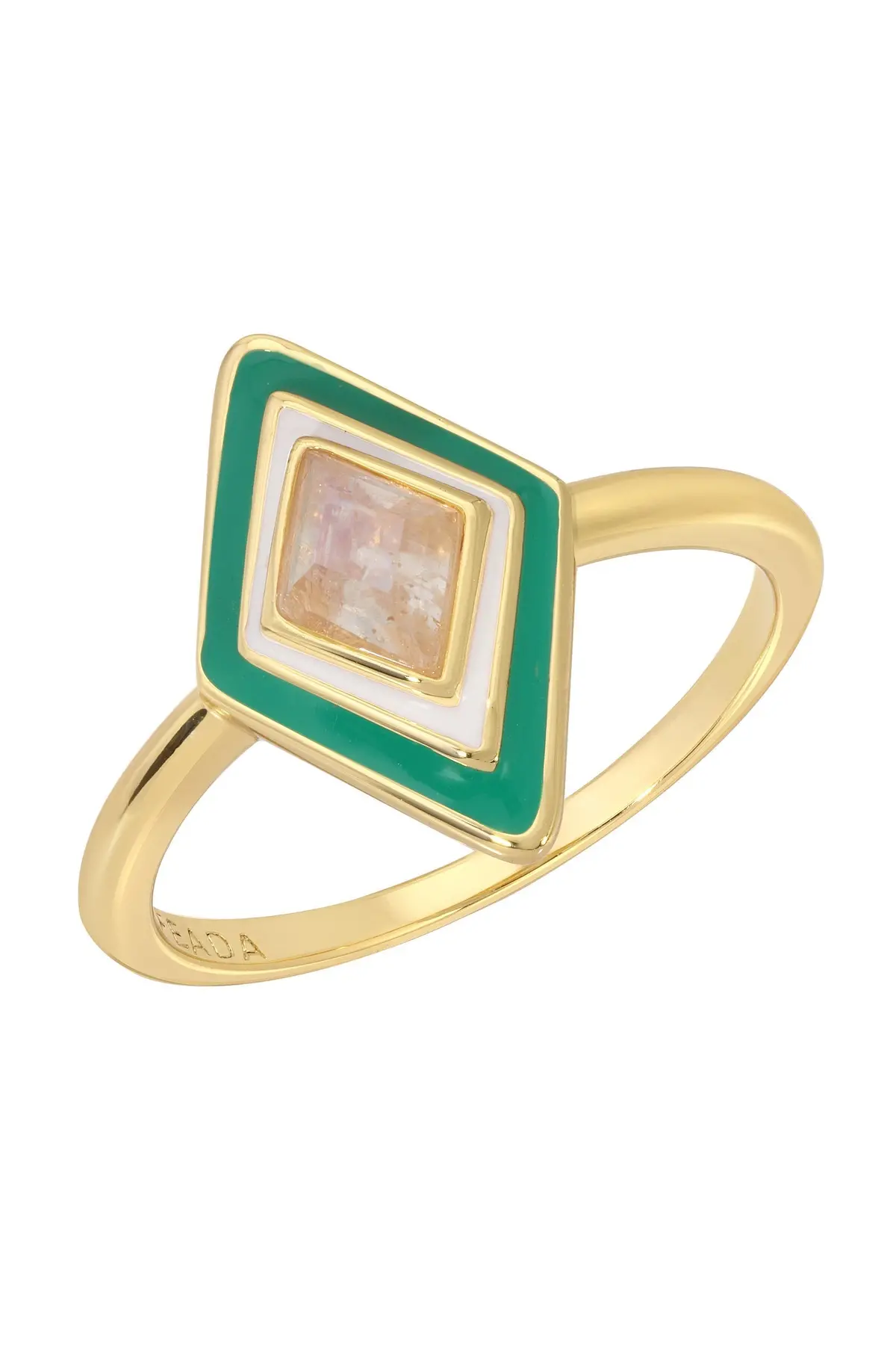 Leeada Ty Ring In Green - Size 8 1