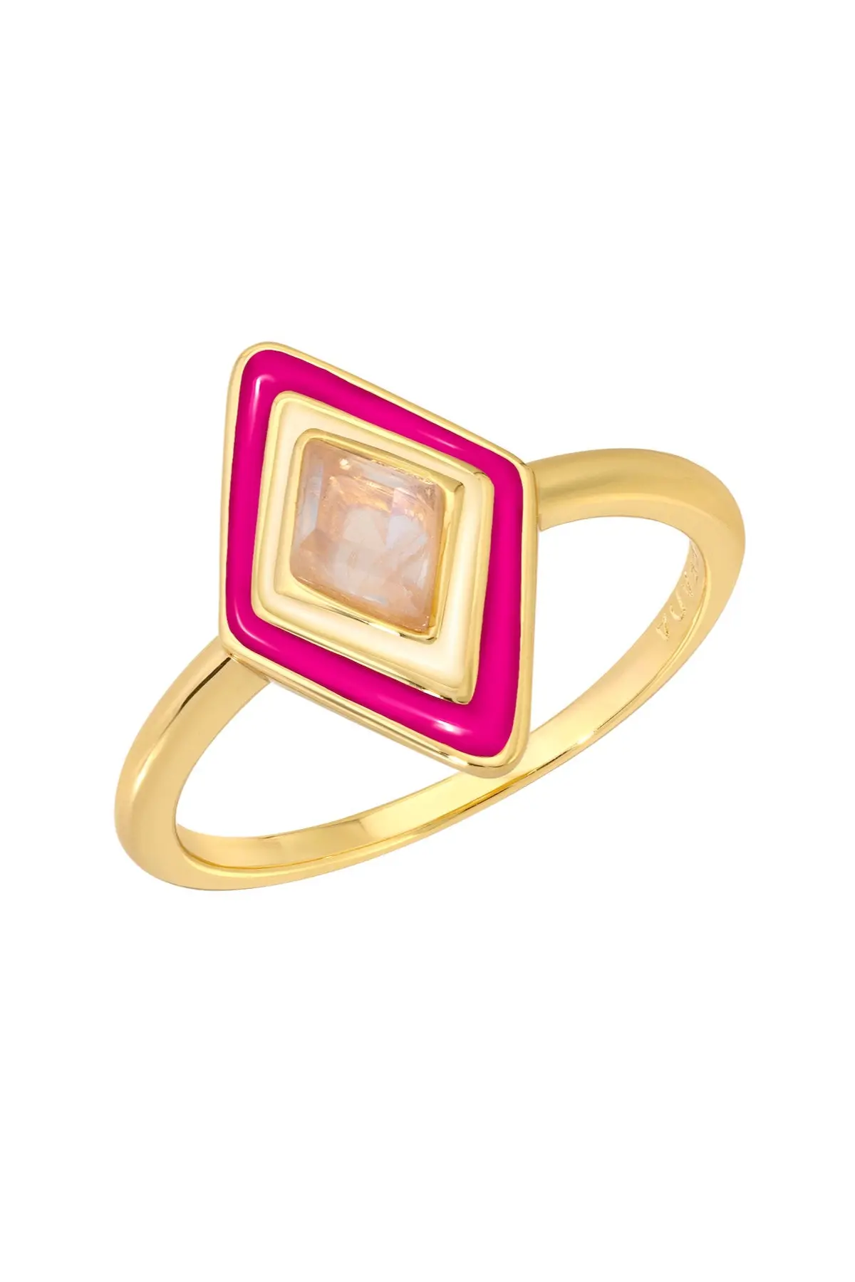 Leeada Ty Ring In Hot Pink - Size 6 1