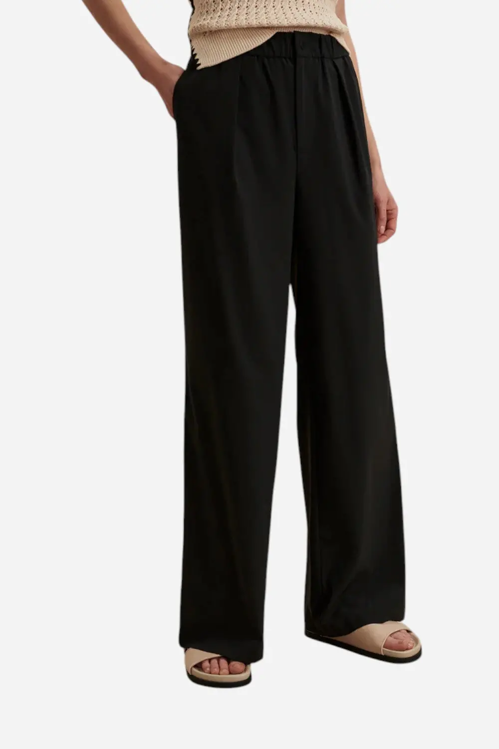 Varley Kayson Wide Leg Pant 29.5" In Black 1