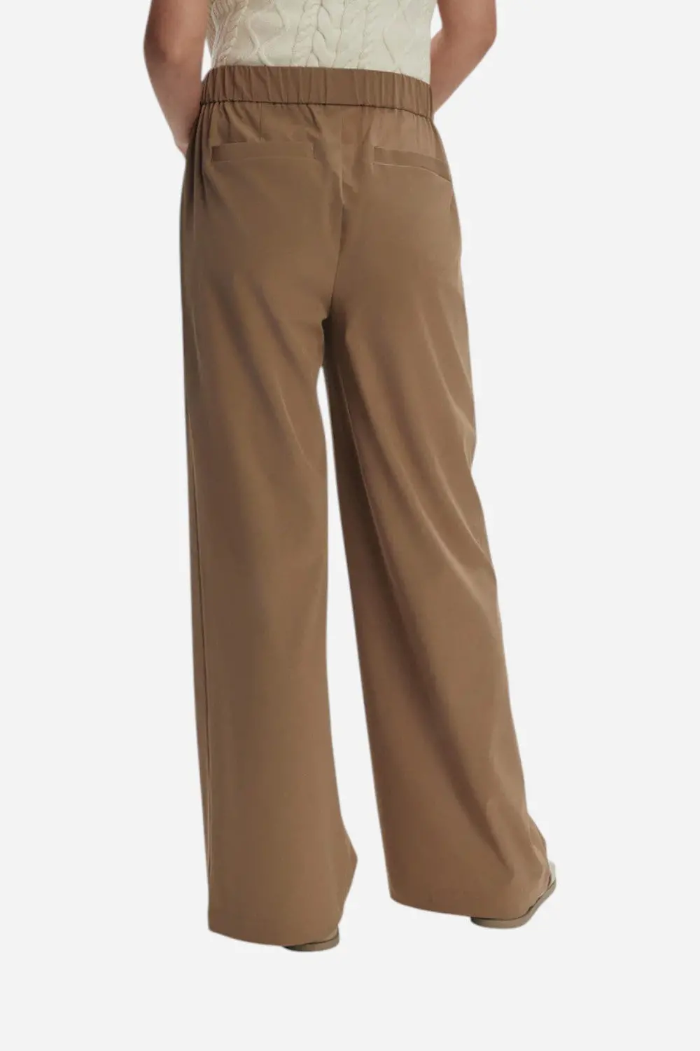 Varley Kayson Wide Leg Pant 29.5" In Taupe Stone 4