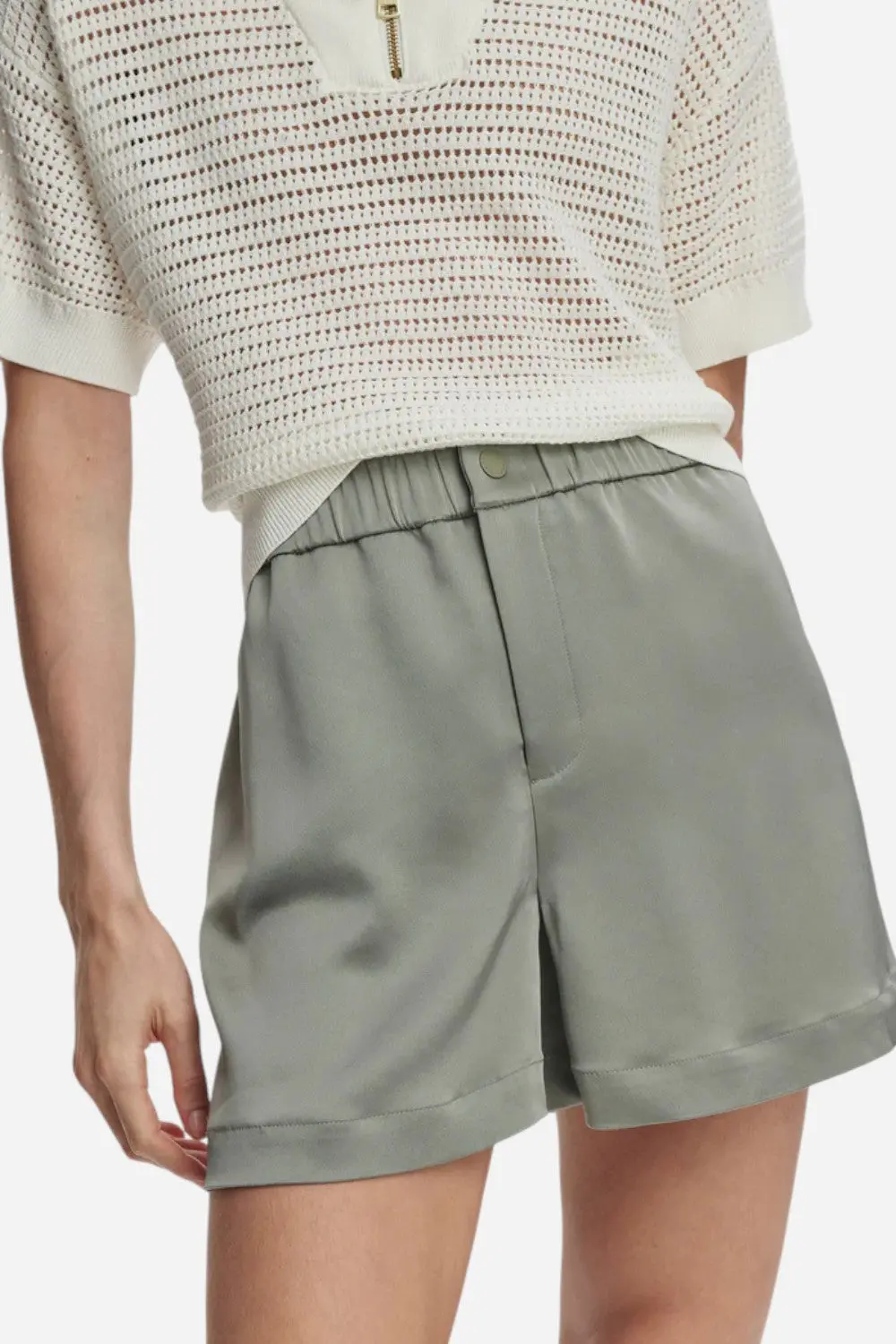 Varley Sarka High-Rise Short 4" In Gravity Sage 1