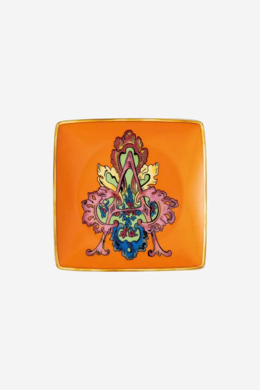 Versace Holiday Alphabet Canape Dish, Square 8