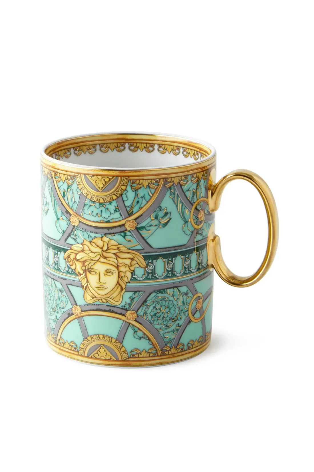 Versace Scala Palazzo Verde Porcelain Mug - 11 Oz 1