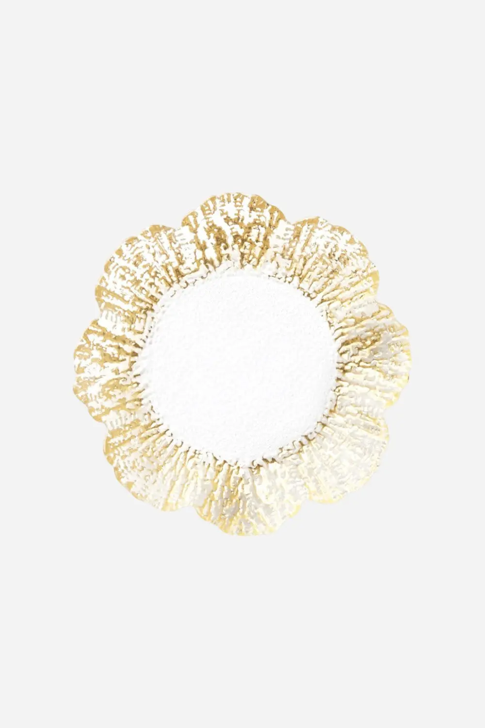 Vietri Rufolo Glass Gold Canape Plate 1