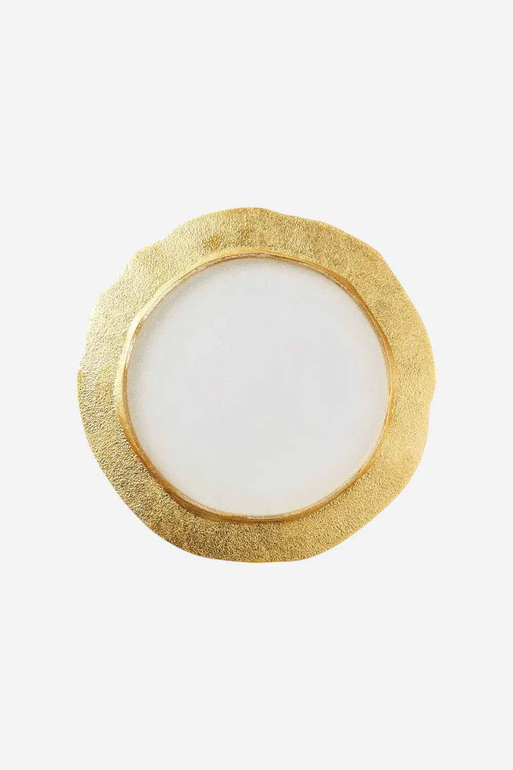 Vietri Rufolo Glass Gold Organic Charger 1