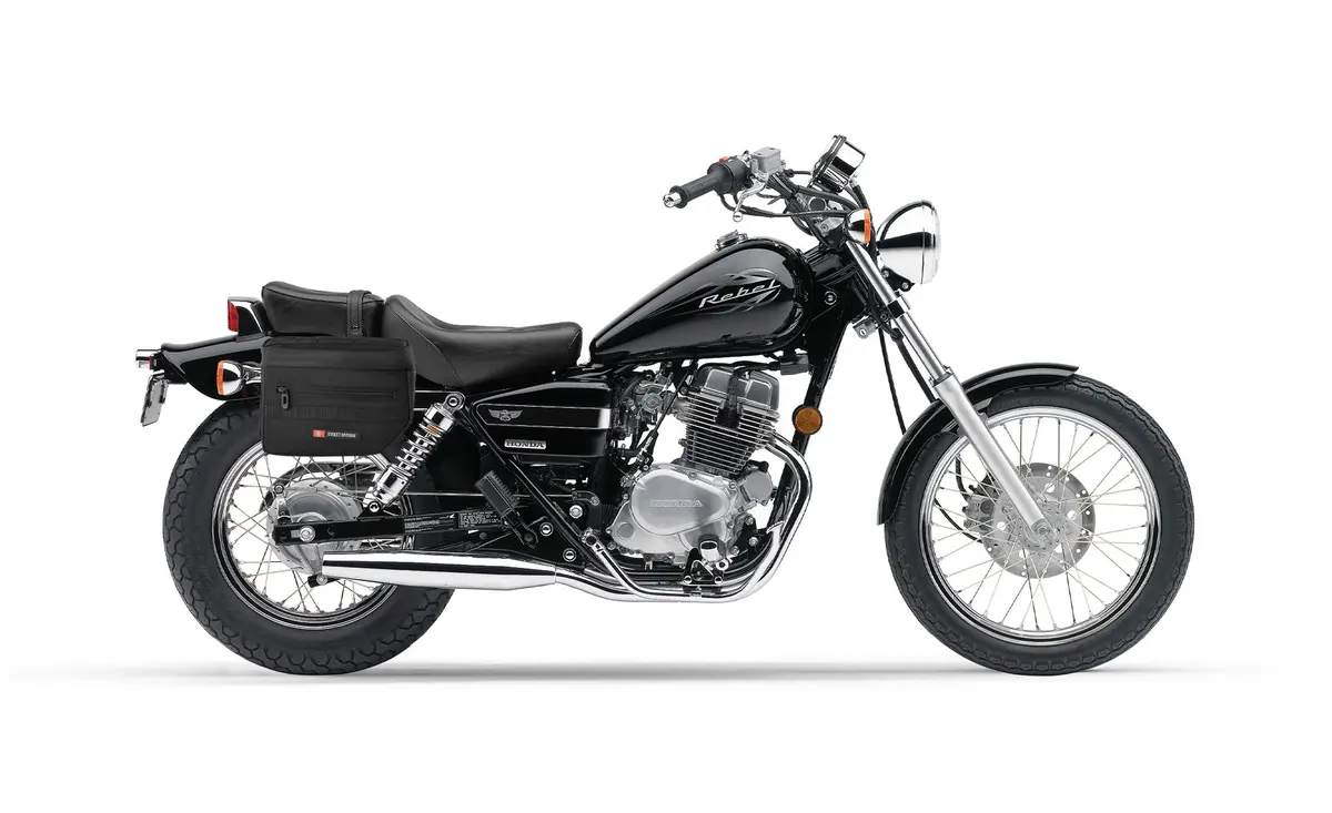10L - Patriot Small Honda Rebel 250 Throw Over Saddlebags 2