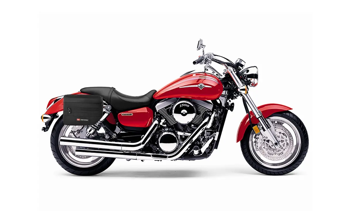 10L - Patriot Small Kawasaki Mean Streak 1500 Throw Over Saddlebags 2