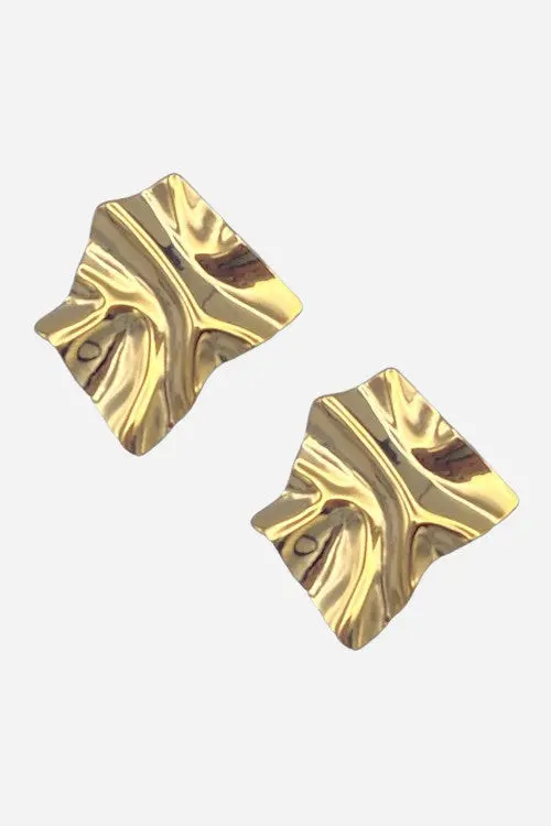 Farrah B Visionary Statement Earrings In Gold 1