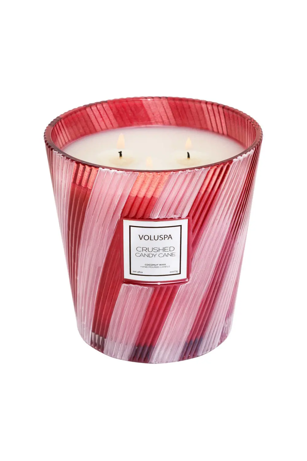 Voluspa Crushed Candy Cane 3-Wick Hearth Candle 1