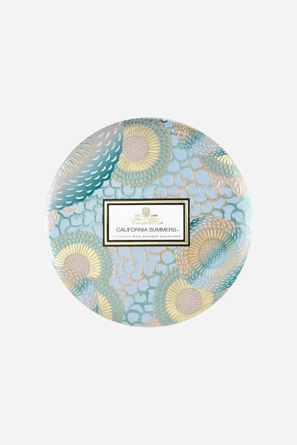 Voluspa California Summers 3-Wick Tin Candle 1