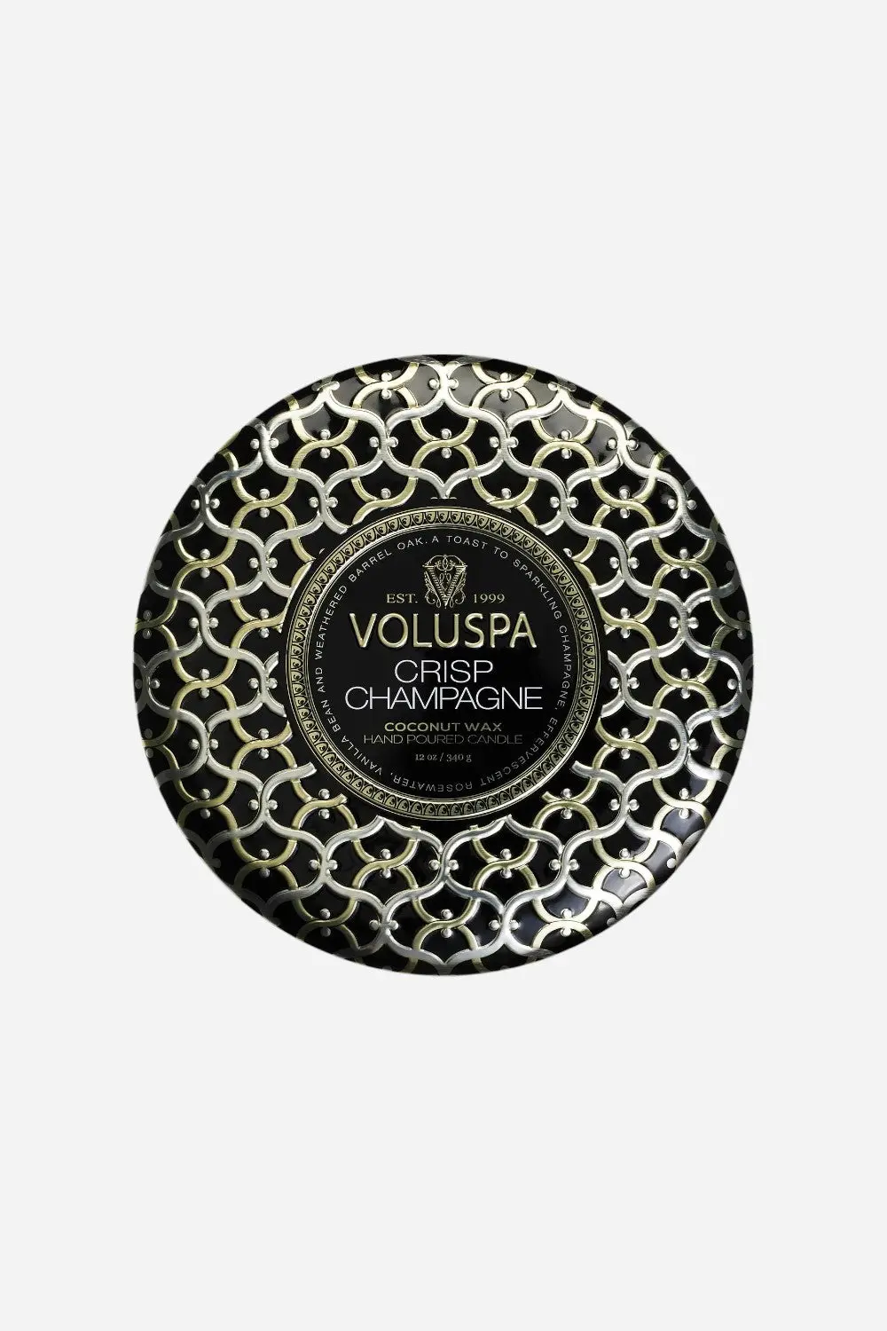 Voluspa Crisp Champagne 3 Wick Tin Candle 1