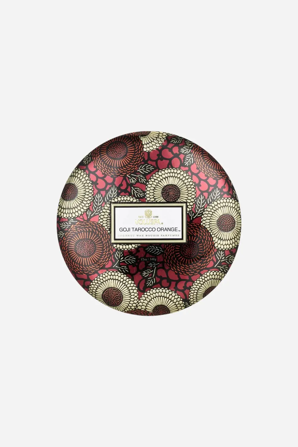 Voluspa Goji Tarocco Orange 3 Wick Tin Candle 1