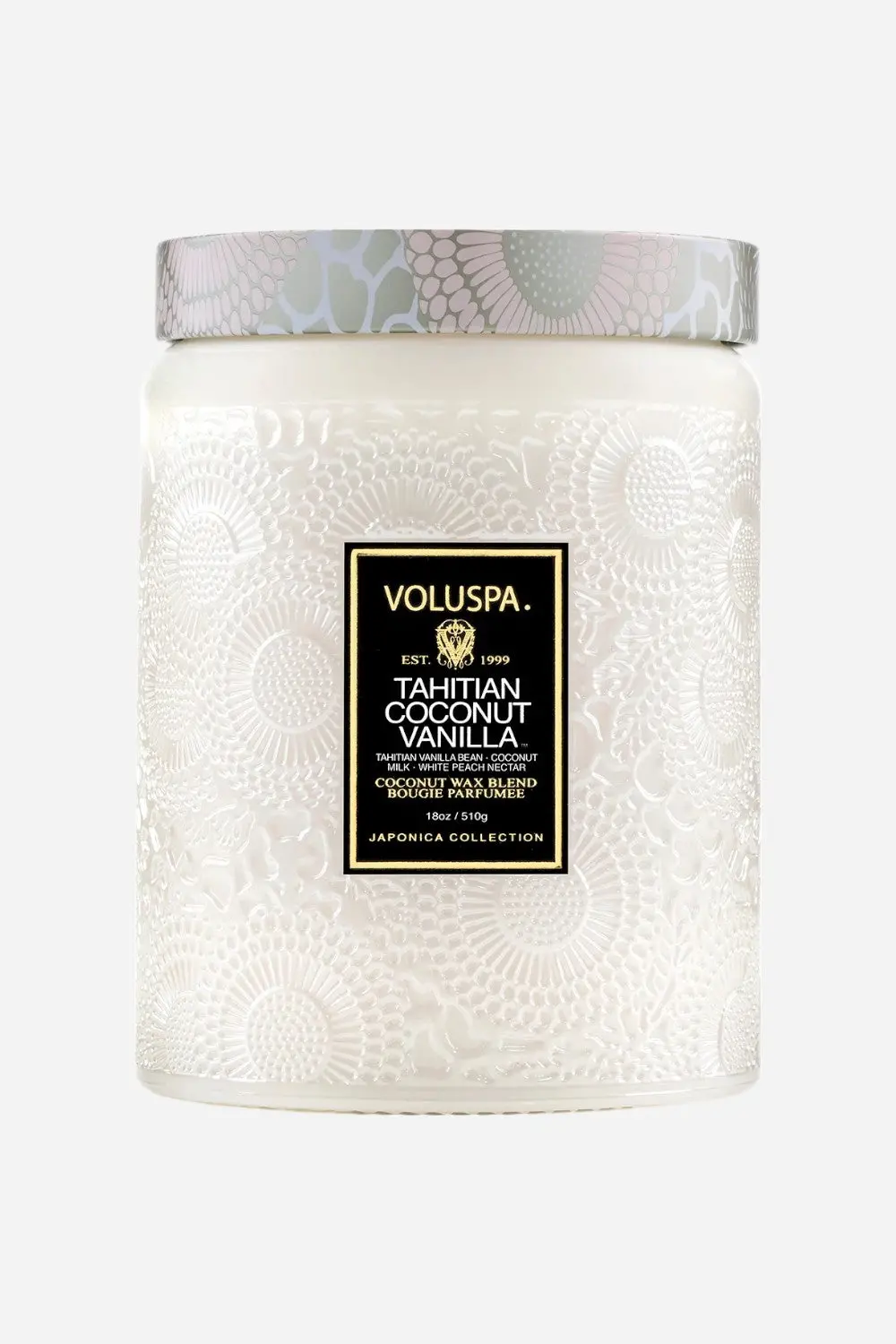 Voluspa Tahitian Coconut Vanilla Large Jar Candle 1