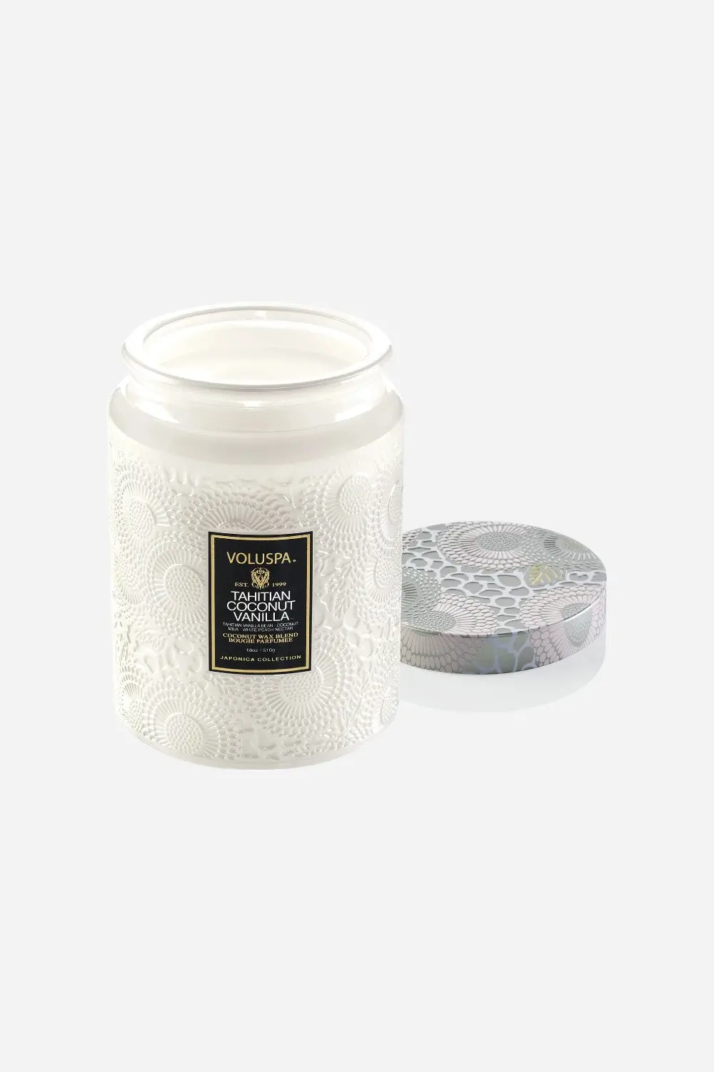 Voluspa Tahitian Coconut Vanilla Large Jar Candle 2