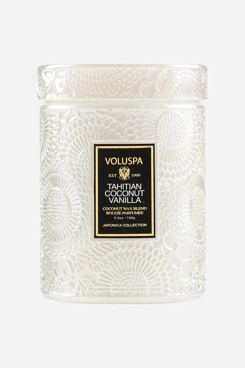 Voluspa Tahitian Coconut Vanilla Small Jar Candle 1
