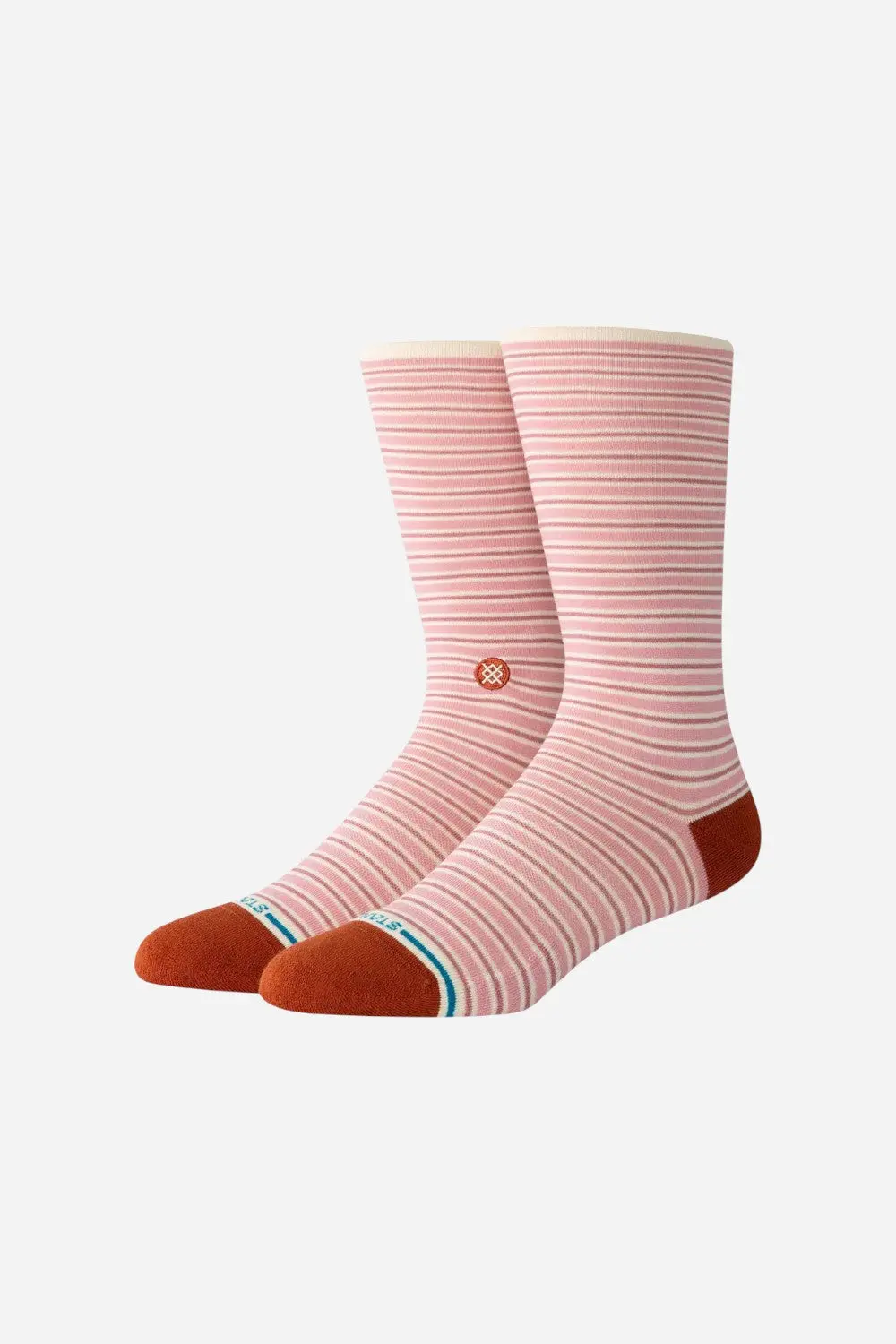 Stance Fortune Crew Socks In Dusty Rose 1