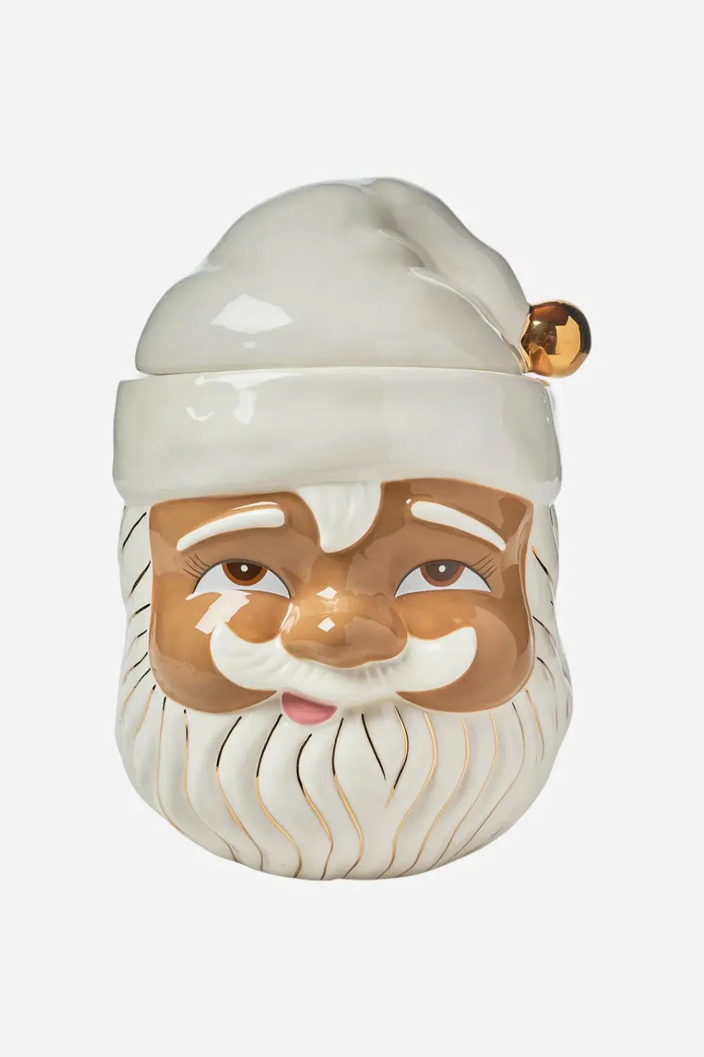 Papa Noel Brown Santa Cookie Jar 1