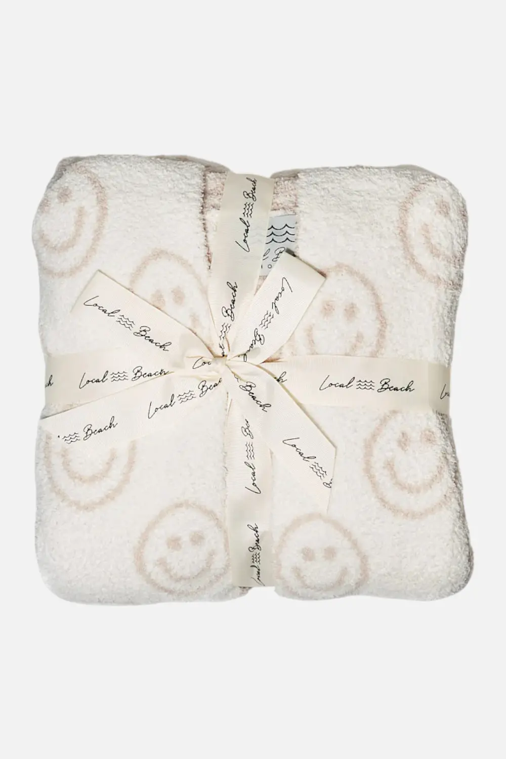 Local Beach Smiley Luxe Robe Cream 1